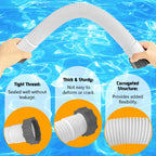 Boltigen 2Pcs 1.5'' Diameter Pool Sand Filter Pump Hose, 40inch Pool Pump Replacement Hose for Above Ground Pools, Flexible Water Pool Hose Set for Filter Pump and Saltwater Systems