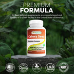 Best Naturals Celery Seed 600 mg 180 Tablets (180 Count (Pack of 3))