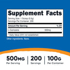 Nutricost L-Carnosine Powder 100 Grams (200 Servings) - Non-GMO