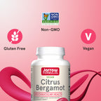 Jarrow Formulas Citrus Bergamot Supplement 500 mg - 60 Servings (Veggie Caps) - Antioxidant Support for Cardiovascular & Metabolic Health - Dietary Supplement - Vegan Gluten-Free- Use with QH-Absorb