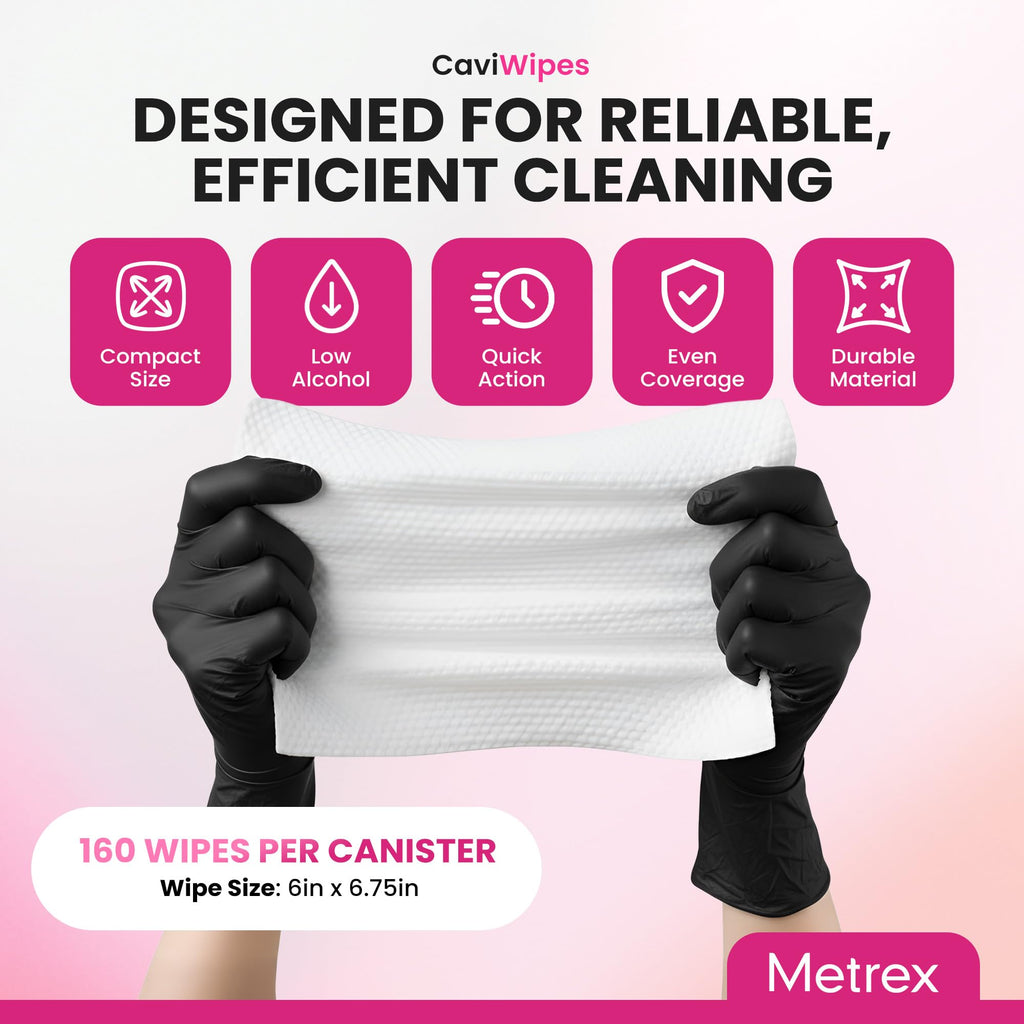 Metrex CaviWipes1 Disinfecting Wipes, 6x6.75 in, 160 Ct