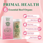 BudLive Beef Organ Supplement for Women – 100% Grass-Fed & Pasture Raised [Ovary, Liver, Spleen, Kidney & Heart] Primal Nutrition for Hormone Support, Energy & Wellness, 90 Capsules