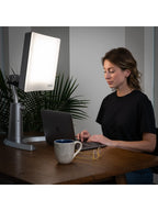 Carex Day-Light Classic Plus Sunlight Therapy Lamp - 10000 LUX Therapy Lamp at 12 Inches, LED Bright White Light with Adjustable Height and Brightness Levels for Mood, White