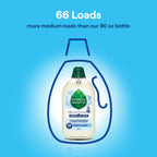 Seventh Generation Ultra Concentrated Free & Clear Laundry Detergent, 23.1 fl oz, 2 Pack, No Dyes or Fragrance, EasyDose Cap, Sensitive Skin Liquid Laundry Soap Targets Stains and Everyday Messes