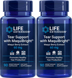Life Extension Tear Support with MaquiBright, 90 Veg Caps (Pack of 2)