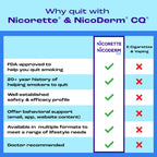 Nicorette 2 mg Nicotine Gum to Help Stop Smoking - Cinnamon Surge Flavored Stop Smoking Aid, 2x100 Count