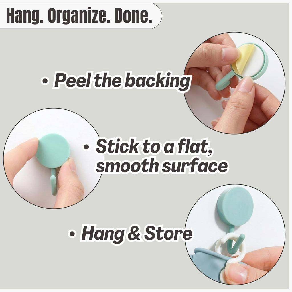 IMARU 3 Pairs Dishwashing Gloves with Hanging Hooks - Reusable Rubber Cleaning Gloves for Household & Kitchen & Gardening, Non-Slip & Waterproof & Durable (Small)