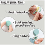 IMARU 3 Pairs Dishwashing Gloves with Hanging Hooks - Reusable Rubber Cleaning Gloves for Household & Kitchen & Gardening, Non-Slip & Waterproof & Durable (Small)