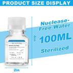 CryoKing Nuclease-Free Water, DNase RNase Free, Lab PCR Water, 100 mL