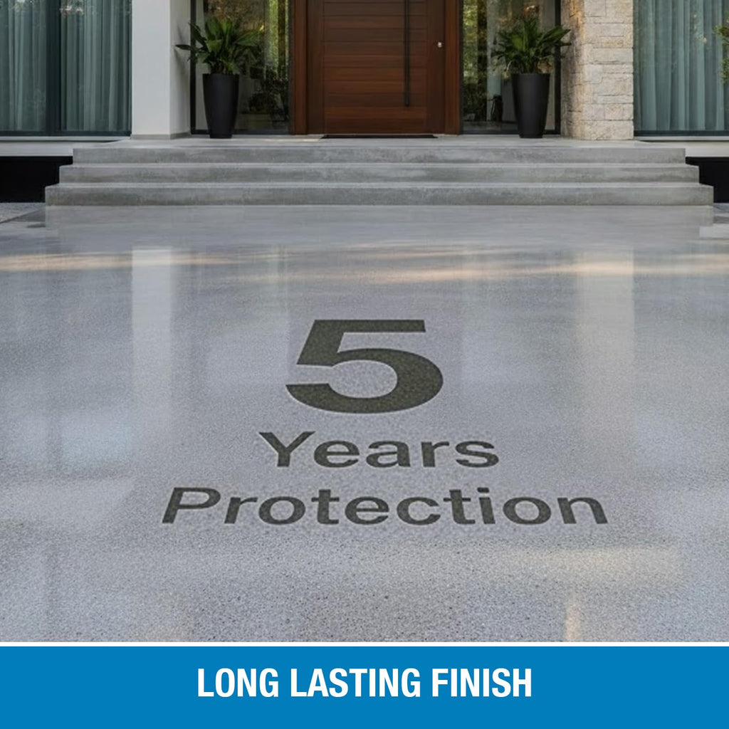 Rain Guard Concrete Sealer Spray 16 oz | Ready to Use | Natural Finish | Deep Penetrating Protection Against Water and Salt Damage for All Concrete Surfaces | Silane/Siloxane Waterproofer