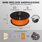 Miailuy 3D Printer Filament 1.75mm Orange PLA+ Filament Accuracy +/- 0.02mm, 1kg Spool (2.2lbs), Tangle-Free, Clog-Free,High Compatibility Easy Printing,Fit Most FDM 3D Printer