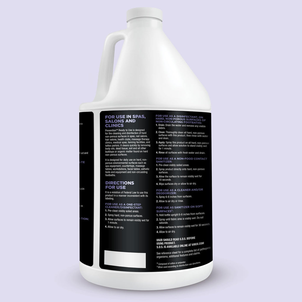 Prevention Ready-To-Use Disinfectant Cleaner – Surface Disinfecting & Cleaning Solution for Salons, Spas, Clinics – Hospital Grade, Gallon Refill – 1 Gallon (1 Pack)