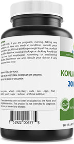 Brieofood Konjac Root Glucomannan 2000 mg per Serving - 180 Vegetarian Capsules (Pack of 2)