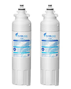 Filterlogic ADQ73613401 Refrigerator Water Filter, Replacement for LG® LT800P®, LT800PC, ADQ736134, ADQ73613402, LSXS26326S, LSXS26366S, LMXS30776S, LSXS26366D, LMXC23746S, 46-9490, 469490, Pack of 2