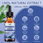 Menopause Supplements Liquid Drops, 8-in-1 Menopause Vitamin w. Black Cohosh, Ashwagandha, D3 B6 Multivitamin for Hot Flash, Night Sweats, Hormone Balance & Mood Support for Women Over 40