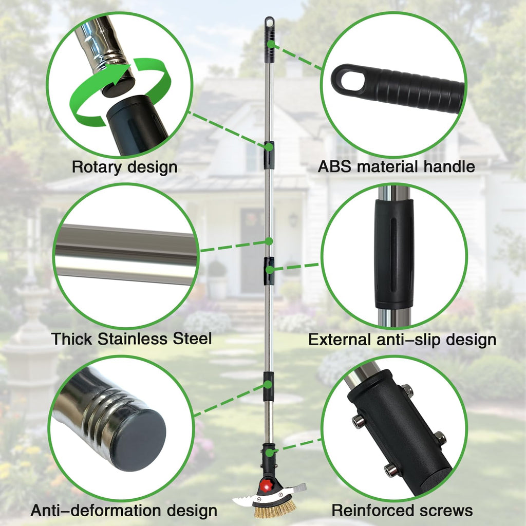 VITAINTE 3 in 1 Crack Weeder Tool Long Handle