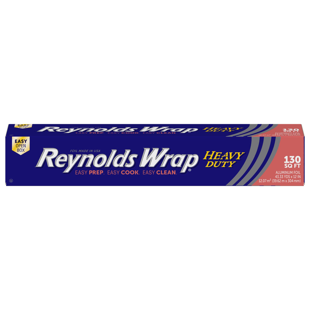 Reynolds Wrap Heavy Duty Aluminum Foil Roll, 12 Inch Wide, 130sq ft
