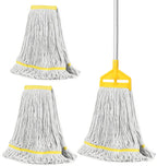 VOUBIEN Commercial Industrial Mop Heavy Duty with 3 Replacement Head