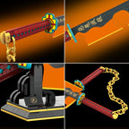 Kravkind 1478pcs, 82inch for Sword Building Block Model, Samurai Sword Set with Scabbard and Stand, Best Gift for Anime Fans