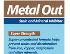 Pool Mate 1-Quart 2-Pack Concentrated Metal Out Stain and Mineral Inhibitor, Pool Metal Remover, Stain Remover, Made in USA