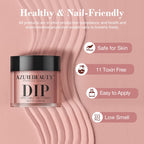 AzureBeauty 31 Pcs Dip Powder Nail Kit 20 Colors Nude Pink Glitter White