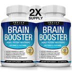 Toplux Brain Supplement Nootropic – Brain Pills Vitamin with DMAE, Bacopa Monnieri, L-Gutamine, for Men Women, 60 Capsules, Nutrition