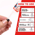Loctite Super Glue Liquid Longneck Bottle, 10g Bottle (Pack of 2) Instant Adhesive for Plastic, Wood & Metal, Clear Superglue with Extra Long Precision Nozzle, Quick‑Dry Formula