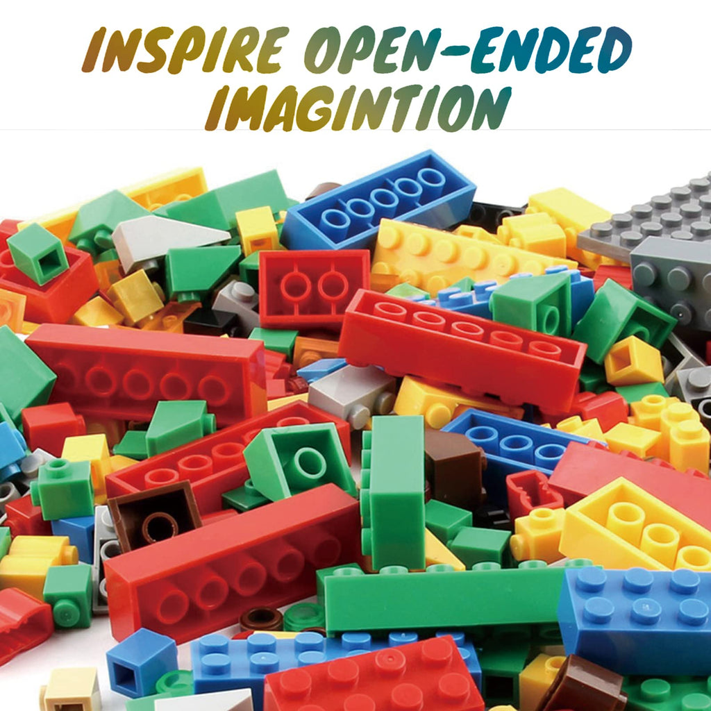 HUIZDQ 1500 Pieces Building Bricks, Classic Bulk Small Blocks, Classic Bricks Set Basic Building Blocks Compatible with All Major Brands