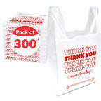 Concession Essentials Thank You Bags Pack of 300ct White
