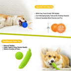 Aipper Dog Toys 25 Pack for Fun and Teeth Cleaning, Puppy Chew Toys Pack with Squeak Plush Toy,Squeaky Toy Balls,Tug of War and Rope Toys for Puppy to Small Dogs