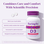 BariMelts Vitamin D3 5000 IU, 90 Fast-Dissolving Tablets (3-Month Supply), Bariatric Vitamins for Women, Natural Apple Flavor
