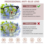 STASTEND Progressive Multifocal Anti Blue Light Reading Glasses for Women and Men Fashion Eyeglasses Frame (3 Mix C1, 2.00, multiplier_x)