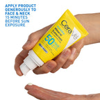 CeraVe Invisible Mineral Sunscreen SPF 50, Face Sunscreen for Sensitive Skin With Zinc Oxide & Titanium Dioxide, Vitamin E + Niacinamide + Ceramides, Oil Free, Travel Size 1.62 oz