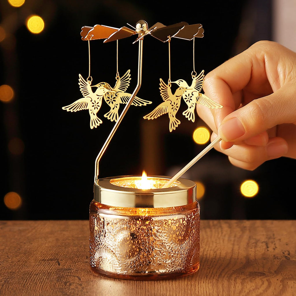 Hummingbird Rotating Candle, Gifts for Women Mom Daughter Sister Wife