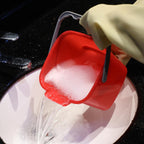 Roshtia 6 Pcs 3 Quart Sanitizing Cleaning Bucket Square,Red, Blue, Green
