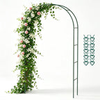 Kelived Metal Garden Arch Trellis for Climbing Plants Outdoor, Garden Arbors and Arches, Wedding Arch Frame Archway, Christmas Party Decoration