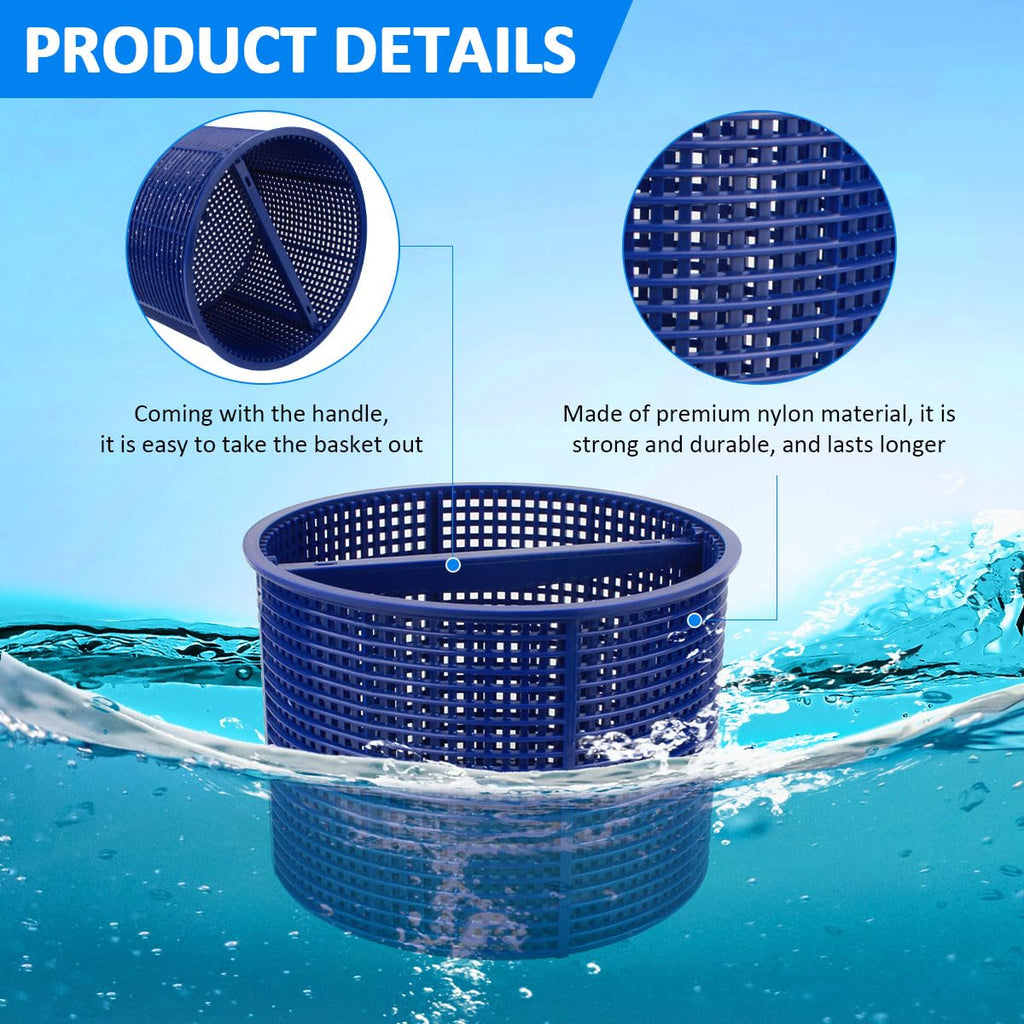NOOTO B-152 Replacement Basket for Hayward Swimming Pool Skimmer Basket SPX1082CA 1082CA 7" B152 - Blue