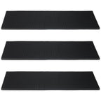FUNSUEI 3 PCS 8 x 24 Inch Rubber Bar Mats, Non-Slip Rubber Bar Service Top Spill Mats, PVC Bar Spill Mat Drinks Mixing Pad for Bars, Home Kitchen, Pubs, Restaurants