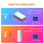 CANWUPON Shrink Wrap Bags,100 Pcs 10x14 Inches Clear PVC Heat Seal Bags for Soap Sleeve Packaging, Bath Bomb,Shoes,Jars,Gift,Tumbler,Heat Sublimation Film for Homemade DIY Projects