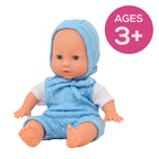 12 inch Realistic Baby Doll with Soft Body and Vinyl Head, Arms, and Legs, Beautiful Soft Baby Doll Dressed in a Matching Onesie and Hat – Packaged in a Gift Box– Ideal Size for Toddlers, Boys, Girls