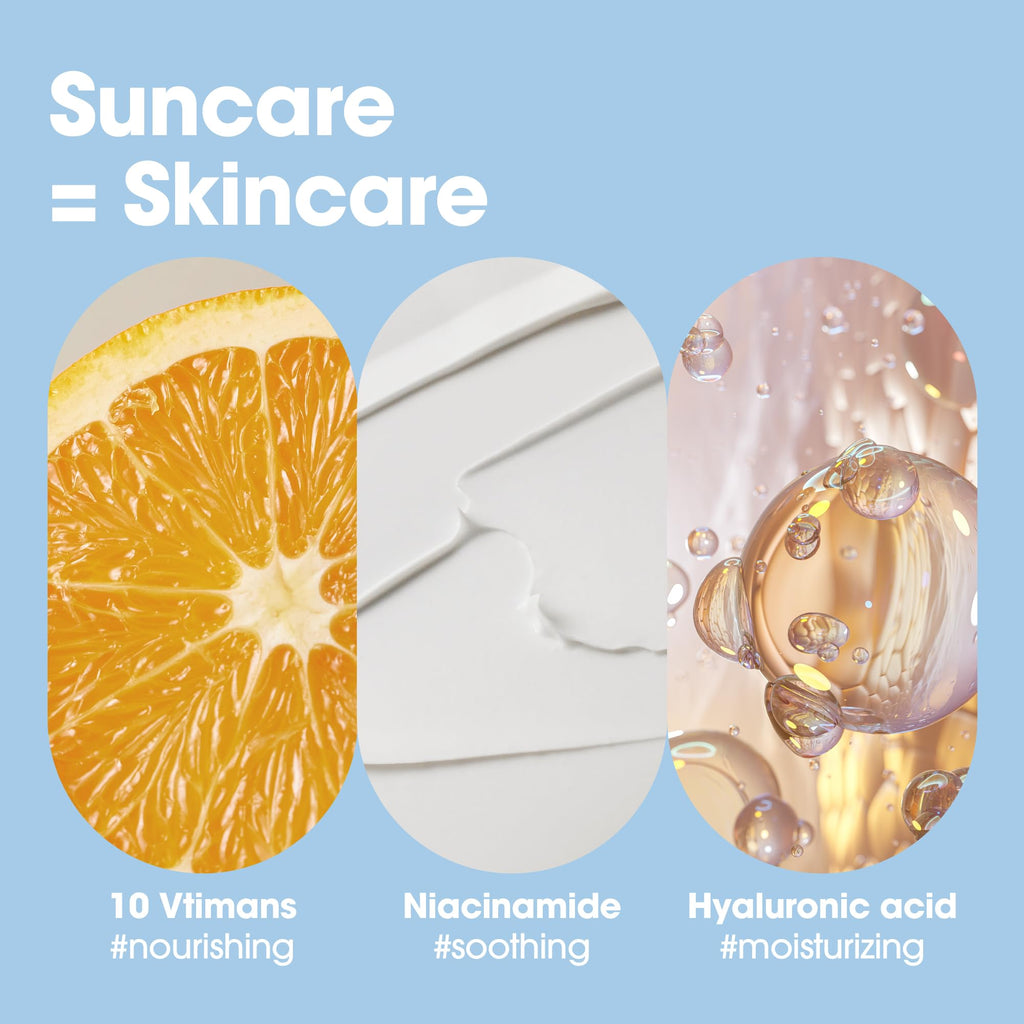 SOME BY MI V10 Hyal Air Fit Sunscreen SPF 50 – 1.69oz, 50ml – Korean Centella Sunscreen for Face with UV Protection – Non-Greasy, No White Cast, No Eye Irritation for Sensitive Skin – Korean Skin Care