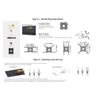 Amazon Basics Full Motion Articulating TV Wall Mount, with Swivel and Tilt, for 26" to 55" TVs and Flat Panels up to 80 Lbs, VESA Compatible, Single Stud, Black