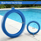 Pool Cleaner Tire Combo Kit for Hayward Pool Vacuums fit for Poolvergnuegen with Super Hump Front 896584000-143 and Rear Tires 896584000-082 Robot Vacuums(2pcs front tires + 2pcs back tires)