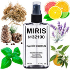 MIRIS No. 32190, Inspired by Cedro Di Taormina, Long-Lasting Unisex Eau de Parfum for Women & Men, Spray 3.4 Fl Oz / 100 ml