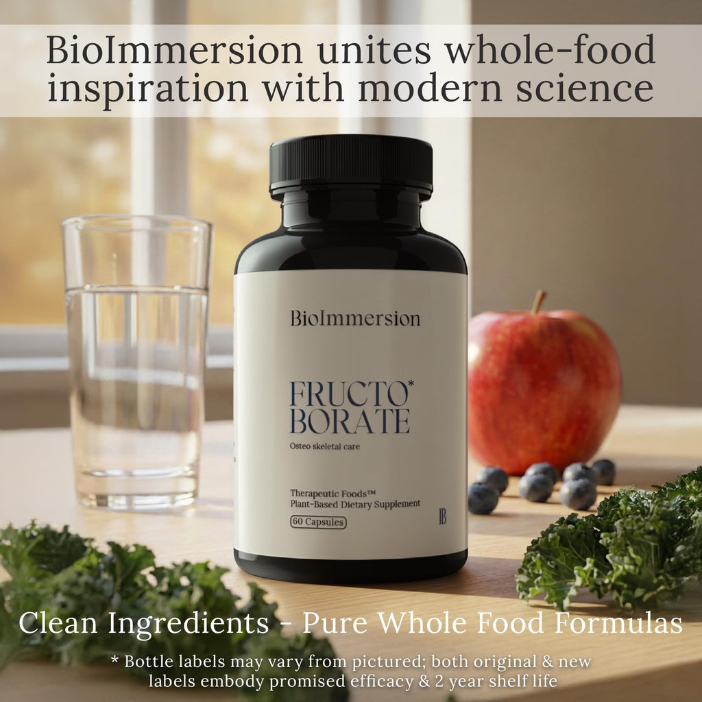 Bioavailable Boron Supplement, 6mg. 60 Caps of Fructo Borate, Bor Complex Supports Healthy Bones, Joints, Metabolism. Whole Food Derived Boron Joint Supplement w/ Carbohydrate Linkage. Vegan, Non-GMO