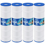 Hiioors CCP420 Pool Filter Cartridges 4 Pack, Compatible with Pentair Clean & Clear Plus 420, Replaces Pentair R173576, Pleatco PCC105-PAK4, 420 sq.ft, Heavy Duty 5 oz+ Trilobal Fabric