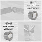 SWRT 24-Pack Silver Heavy Duty Duct Tape Strong Adhesive, 2 Inch x 720 Yd Duct Heavy Duty Waterproof All Weather Gray Duct Tape No Residue Sealing & Patching for Indoor&Outdoor Repair