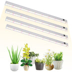 DingChen T5 Grow Lights, 2FT 60W (4×15W, 500W Equivalent), Full Spectrum Grow Lights for Indoor Plants, 4000K, Plug and Play, Easy to Install, for Greenhouse & Plant Shelves (4 Pack)