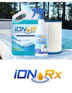 iONRx Hot Tub Chemicals & Spa Patented Copper Ion Solution - Crystal Clear Water Treatment, All-in-One Balancer & Conditioner, Sensitive Skin Safe
