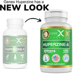 Genex Formulas Huperzine A 200mcg (120 Capsules) | Nootropic Supports Memory, Focus, and Cognitive Health - Non-GMO, Gluten Free, Vegetarian
